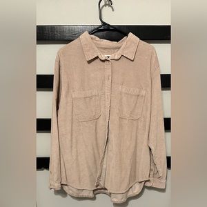 american eagle corduroy shacket